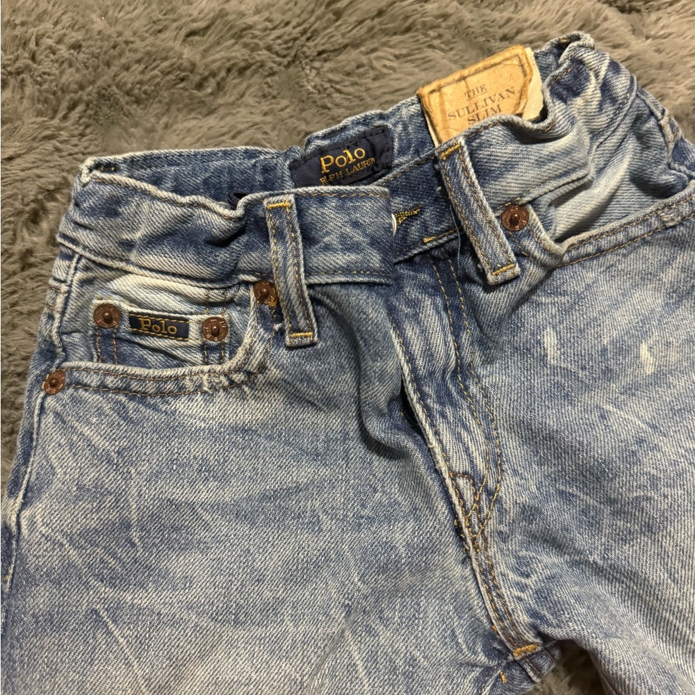 Ralph Lauren Kids Light Blue Denim Shorts